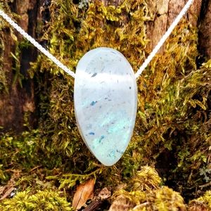 Resin pendant with chain. 16" or 18"
